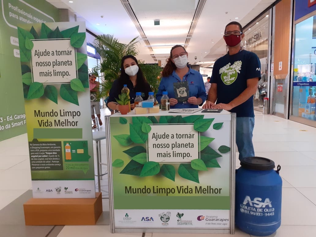 Ação do Programa Mundo Limpo chega ao Shopping Guararapes